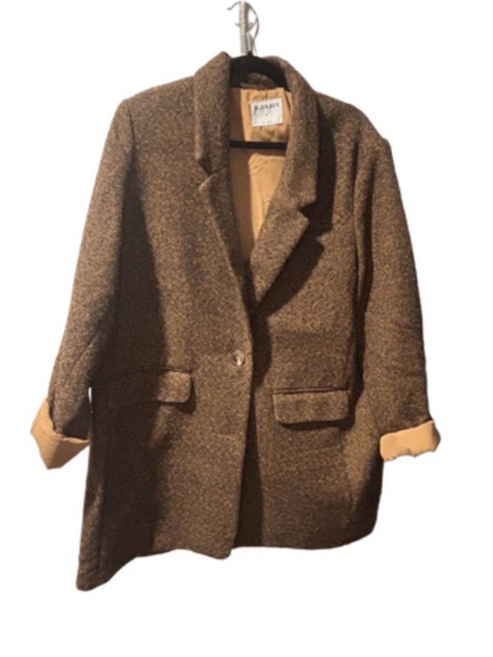 Old Navy Brown Tweed Blazer Coat